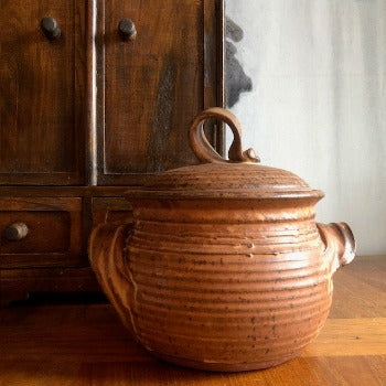 Pottery Lidded Vessel